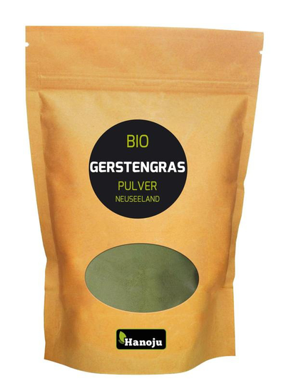 Hanoju Gerstegraspoeder Nieuw Zeeland bio (250 Gram)