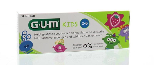 GUM Kids tandpasta aardbei (50 Milliliter)