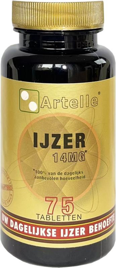 Artelle IJzer 14 mg (100 Tabletten)