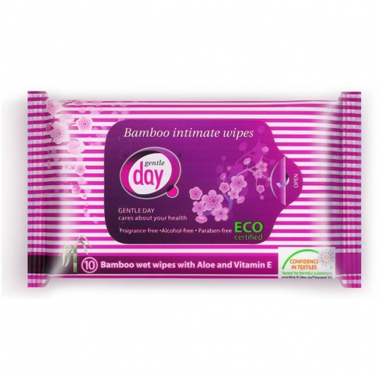 Gentle Day Natte doekjes van bamboe (10 Stuks)