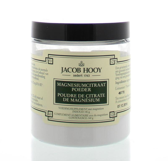 Jacob Hooy Magnesiumcitraat poeder (140 Gram)