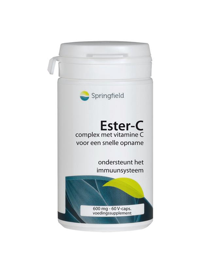 Springfield Ester-C gebufferde vitamine C (60 Vegetarische capsules)