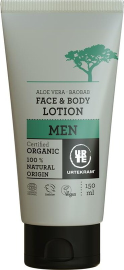 Urtekram Men gezicht en bodylotion (150 Milliliter)