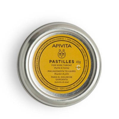Apivita Pastilles for Sore Throat Thyme&Honey | 45 g