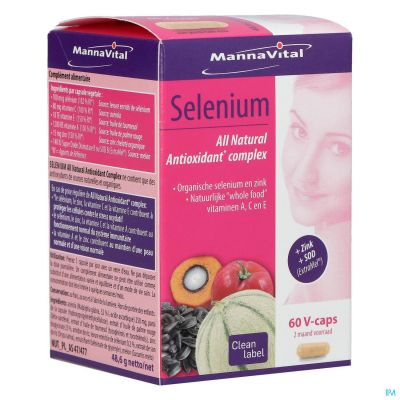 MannaVital Selenium All Natural Antioxidant Complex | 60 capsules