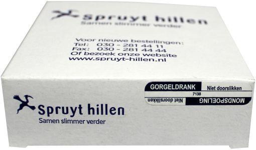 Spruyt Hillen Sticker gorgeldrank/mondspoel (1000 Stuks)
