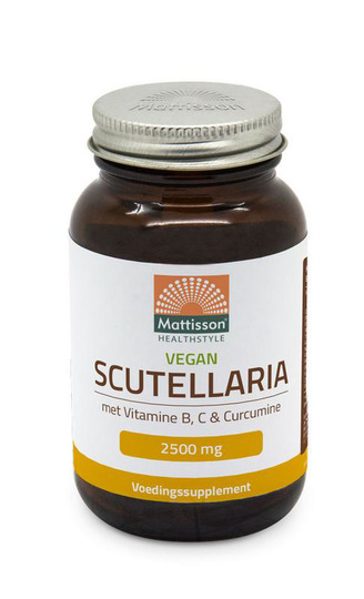 Scutellaria 2500 mg met Vit B, C, Curcumine Vegan