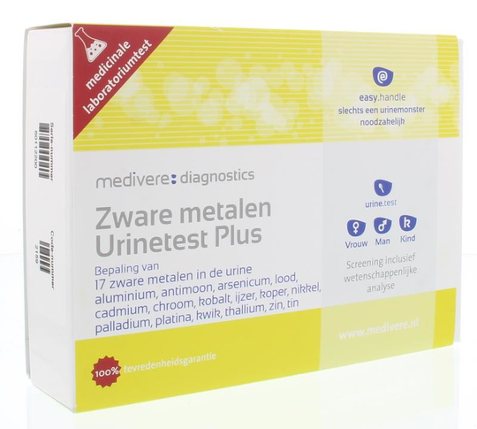 Medivere Zware metalen urinetest plus