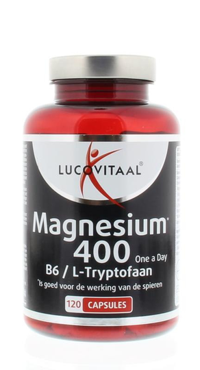 Lucovitaal Magnesium 400 met B6 en L-tryptofaan (120 Capsules)