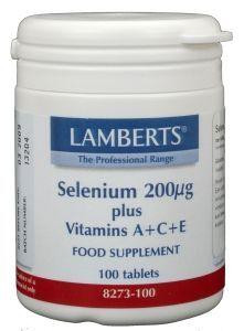 Lamberts Selenium 200 mcg met vitamine A C E