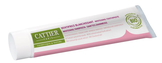 Cattier Tandpasta whitening gevoelige tanden (75 Milliliter)