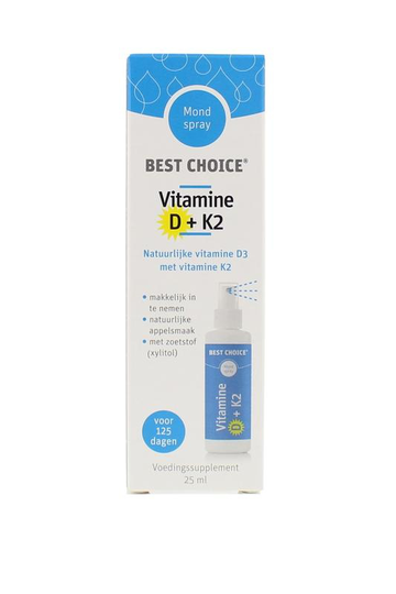 TS Choice Vitaminespray vitamine D3 + K2 (25 Milliliter)