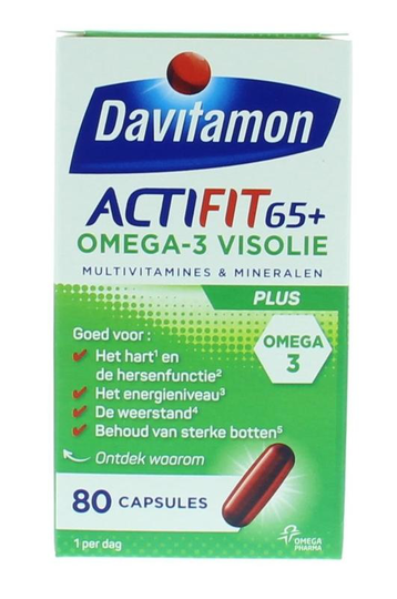 Davitamon Actifit 65+ omega 3 (80 Capsules)