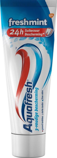 Aquafresh Tandpasta 3-voudige bescherming freshmint (75 Milliliter)