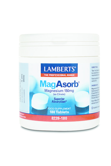 Lamberts MagAsorb (magnesium citraat) 150mg (180 Tabletten)