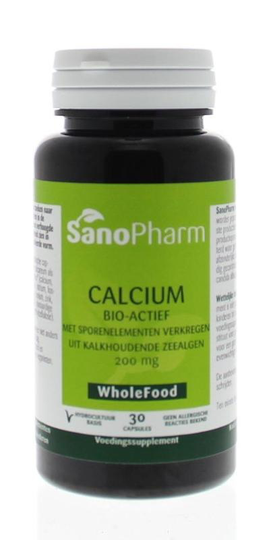 Sanopharm Calcium 200 mg wholefood (30 Capsules)