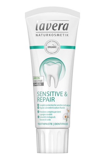 Lavera Tandpasta/toothpaste sensitive & repair bio EN-IT (75 Milliliter)