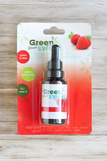 Green Sweet Vloeibaar stevia aardbei (30 Milliliter)
