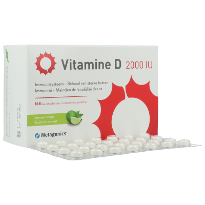 Vitamine D 2000 IU | 168 kauwtabletten