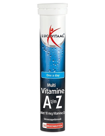 Lucovitaal Multi A t/m Z sinaasappelsmaak (20 Bruistabletten)