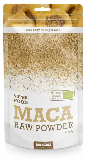 Purasana Maca poeder/poudre vegan bio (200 Gram)