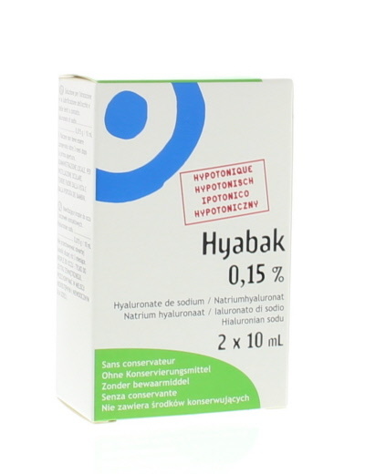 Hyabak Oogdruppels duopack (2 Stuks)