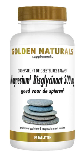 Golden Naturals Magnesium bisglycinaat 300 mg vegan