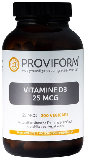 Proviform Vitamine D3 25mcg (200 Vegetarische capsules)