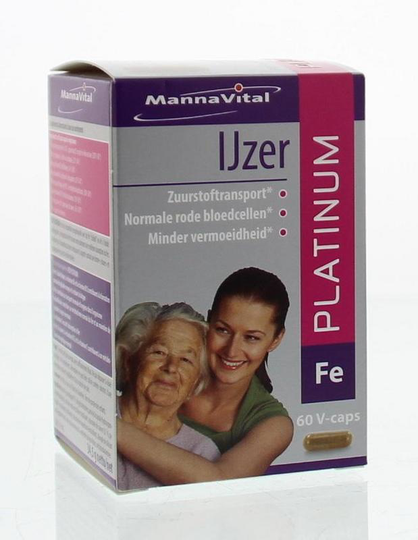 Mannavital IJzer platinum (60 Capsules)