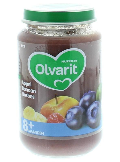 Olvarit Appel banaan bosbes 8M58 (200 Gram)