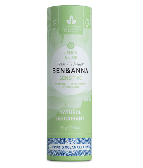 Ben & Anna Deodorant lemon & lime sensitive (60 Gram)
