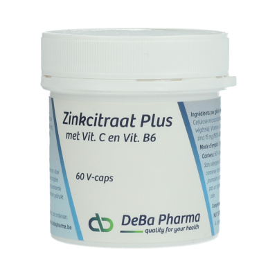 DeBa Pharma Zinkcitraat Plus | 60 capsules