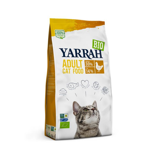 Yarrah Adult kattenvoer met kip bio MSC (10 Kilogram)