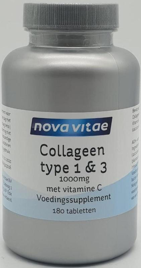 Nova Vitae Collageen type 1 & 3 1000 mg (180 Tabletten)