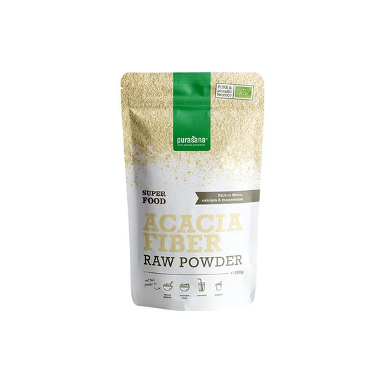 Purasana Acacia fiber/fibre vegan bio (200 Gram)