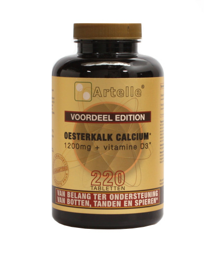 Artelle Oesterkalk 1200mg, Calcium + Vit D3 (220 Tabletten)