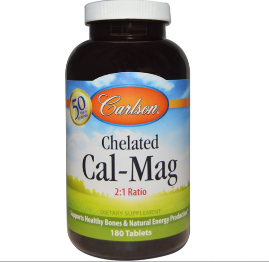 Cal-Mag in chelaatvorm (180 tabletten) - Carlson Labs