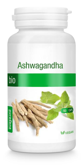 Purasana Ashwagandha vegan bio (60 Vegetarische capsules)