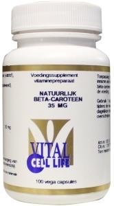 Vital Cell Life Beta caroteen 35 mg pro vitamine A (100 Capsules)