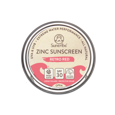 Suntribe Zinc Sunscreen Retro Red SPF 30 | 45 g