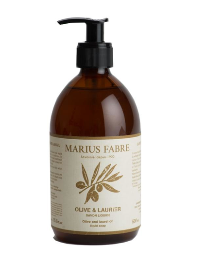 Marius Fabre Zeep olijf & laurier met pomp (500 Milliliter)