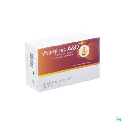 Nutritic Vitamines A&D | 60 tabletten