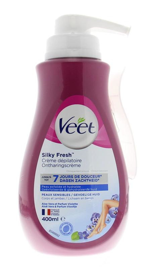 Veet Ontharingscreme gevoelige huid pomp (400 Milliliter)
