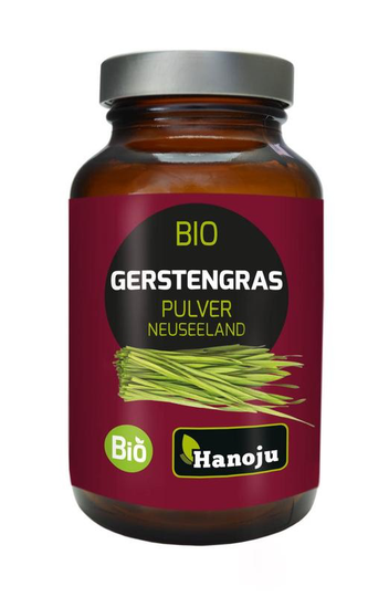 Hanoju Gerstegraspoeder Nieuw Zeeland bio (200 Gram)