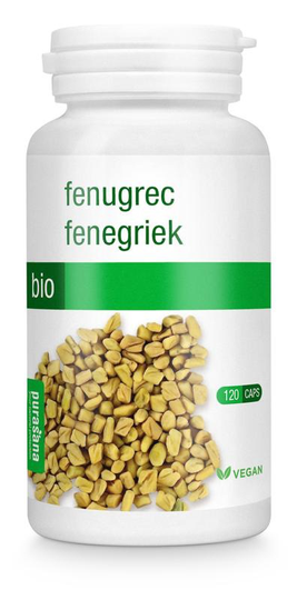 Purasana Fenegriek/fenugrec vegan bio (120 Vegetarische capsules)