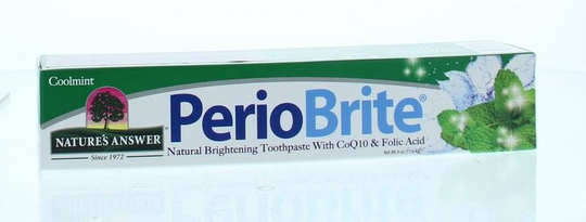 Natures Answer Periobrite natuurlijke tandpasta 22 kruiden en Q10 (113 Gram)