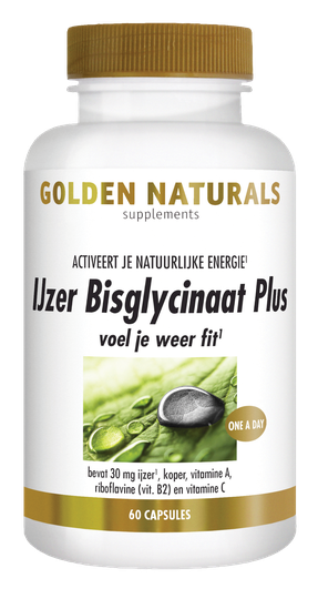 Golden Naturals IJzer Bisglycinaat Plus
