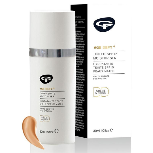 Green People Age defy+ tinted DD moisturiser SPF15 medium (30 Milliliter)
