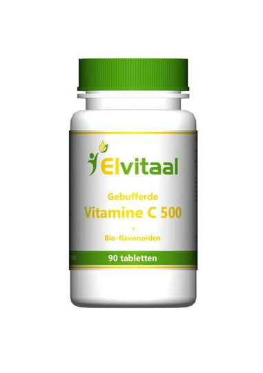 Elvitaal/elvitum Gebufferde vitamine C 500mg (90 Tabletten)