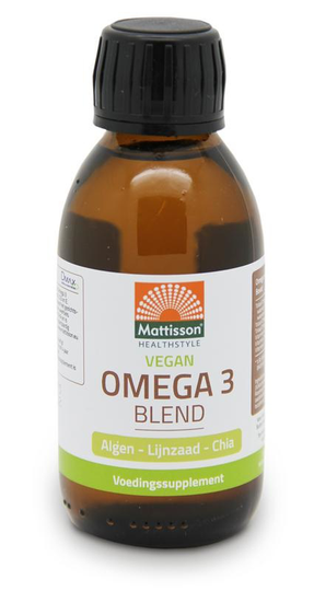Mattisson Vegan omega 3 blend algen-lijnzaad-chia (150 Milliliter)